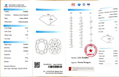 2.57ct Cushion Lab Diamond - D Color VVS1 | Doveggs Certified