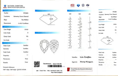 2.613ct Pear Lab Diamond - D Color VS1 | Doveggs Certified