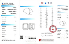 3.02ct Asscher Cut Lab Diamond - D Color VVS1 Clarity | Doveggs Certified