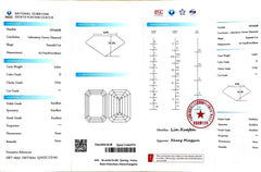 3.02ct Emerald Cut Lab Diamond - D Color VVS1 Clarity | Doveggs Certified