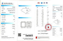 3.05ct Asscher Cut Lab Diamond - E Color VVS1 Clarity | Doveggs Certified