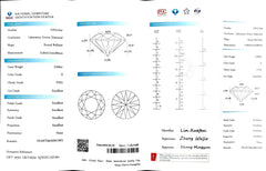 3.090ct Round Cut Lab Diamond - E Color VVS1 | Doveggs Certified