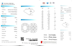 3.227ct Cushion Cut Lab Diamond - D Color VVS2 | Doveggs Certified