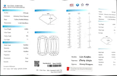3.628ct Modified Elongated Cushion Lab Diamond - E Color VS1 | Doveggs Certified