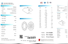 4.502ct Oval Cut Lab Diamond - D Color VVS2 | Doveggs Certified