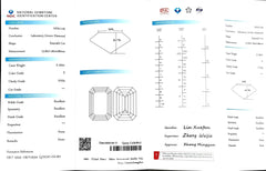 5.150ct Emerald Cut Lab Diamond - E Color VVS2 | Doveggs Certified