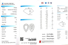 3.018ct Pear Lab Diamond - D Color VVS2 | Doveggs Certified