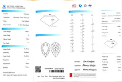 2.645ct Pear Lab Diamond - E Color VVS1 | Doveggs Certified