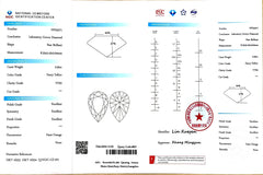 0.92ct Pear Cut Lab Diamond - Fancy Yellow VVS2 | Doveggs Certified
