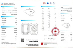 3.06ct Radiant Cut Lab Diamond - F color VVS1 | Doveggs Certified