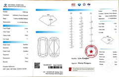 3.12ct Elongated Cushion Lab Diamond - D Color VVS1 Clarity | Doveggs Certified