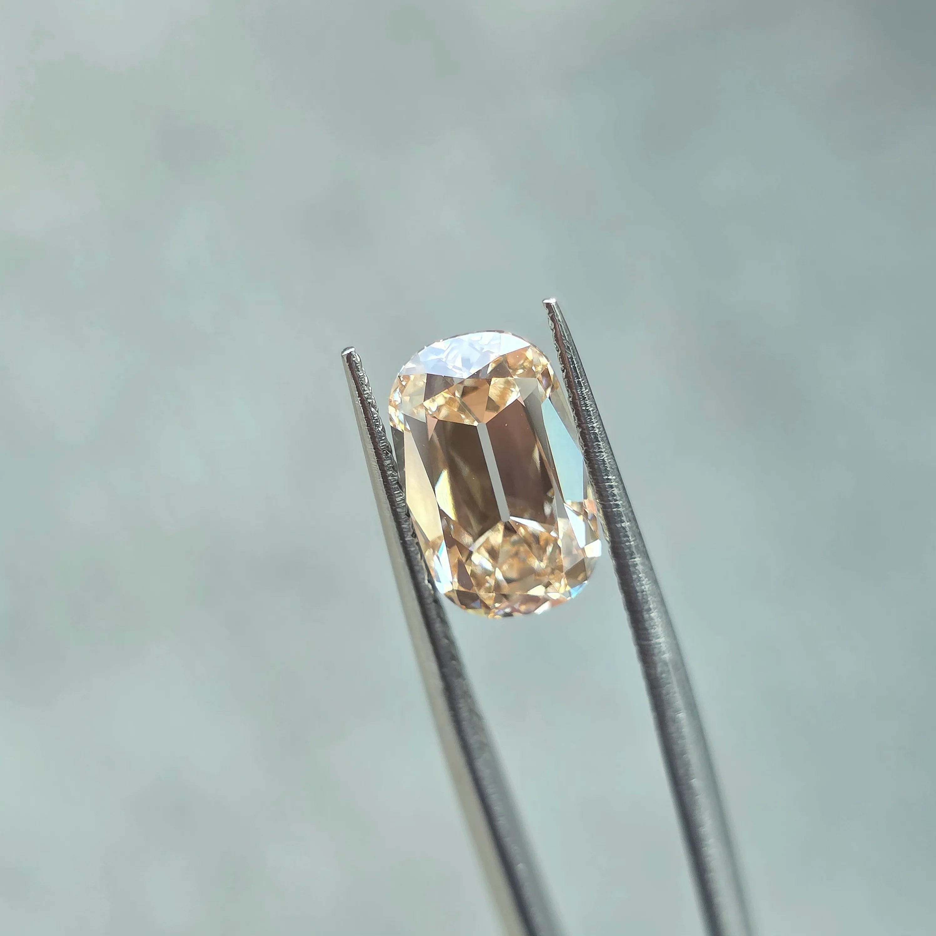 3.26ct Cushion Old Mine Cut Fancy Orange Lab Diamond - VVS1 Clarity | Doveggs Certified