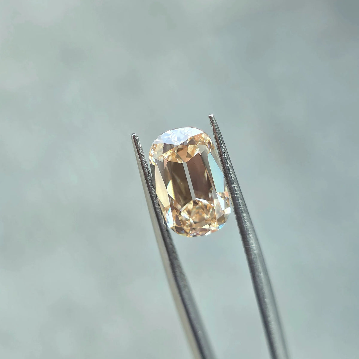 3.26ct Cushion Old Mine Cut Fancy Orange Lab Diamond - VVS1 Clarity | Doveggs Certified