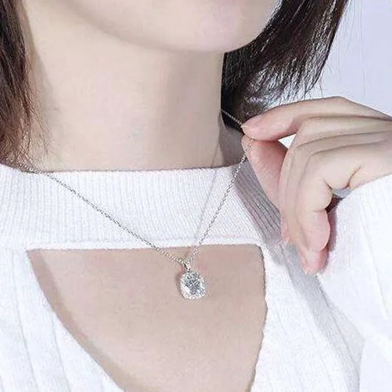 Halo lab diamond pendant necklace semi-mount only(Exclusively to DovEggs Stones)