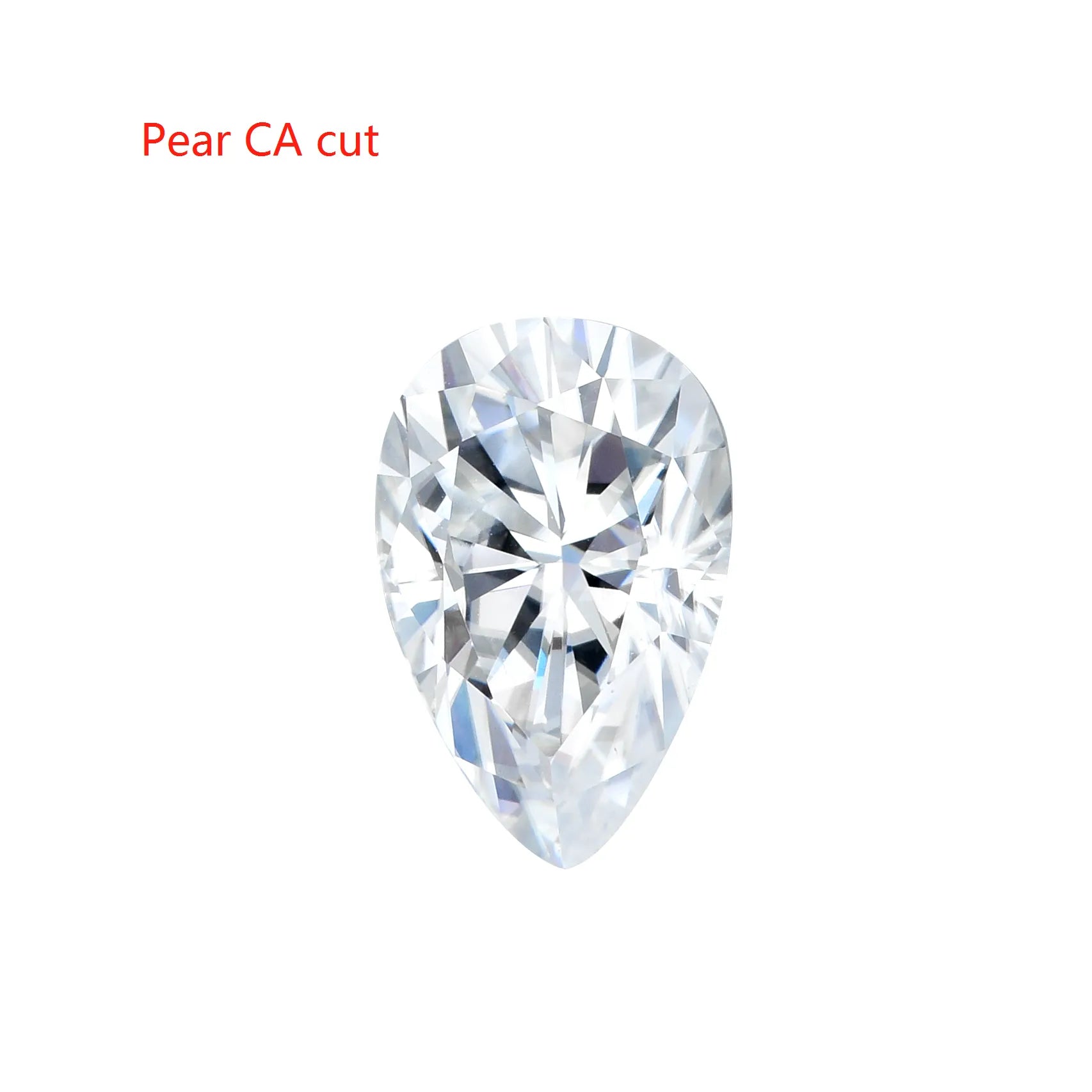 Doveggs 1ct-5ct pear lab created moissanite loose stone