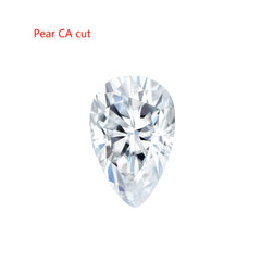 Doveggs 1ct-5ct pear lab created moissanite loose stone