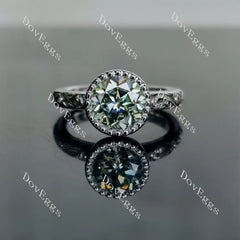 Ka Lokahi solitaire bezel lab diamond engagement ring set semi-mount only(Exclusively to DovEggs Stones)