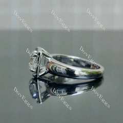 Solitaire engagement ring only semi-mount only(Exclusively to DovEggs Stones)
