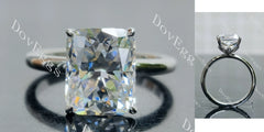La Rose-Radiant solitaire torus moissanite engagement ring| DovEggs