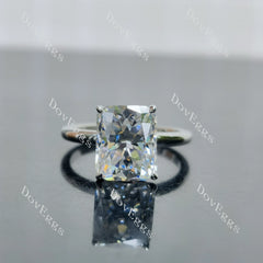 La Rose-Radiant solitaire torus moissanite engagement ring| DovEggs