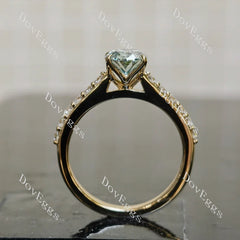 Pave engagement ring only semi-mount only(Exclusively to DovEggs Stones)