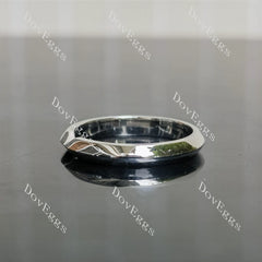 Nested narrow plain wedding band-2.0mm band width | DovEggs