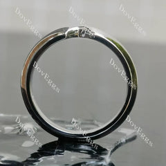Nested narrow plain wedding band-2.0mm band width | DovEggs