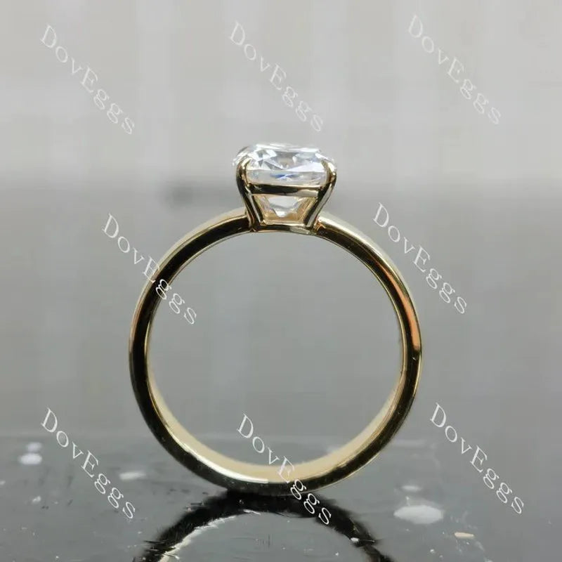 Solitaire lab diamond engagement ring semi-mount only(Exclusively to DovEggs Stones)