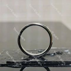 Round moissanite/lab grown diamond wedding band-3mm band width| Doveggs