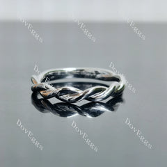 Curved plain wedding band-2.3mm band width| DovEggs