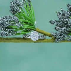 Doveggs pave engagement ring only semi-mount only(Exclusively to DovEggs Stones)