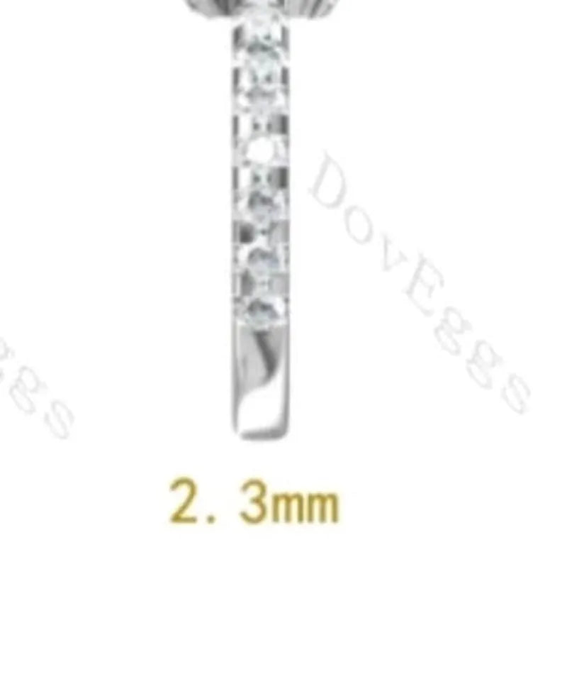 Setting only for 23441 in 2.3mm band width 3/4 eternity lab diamond accents 10k WG size 6.75