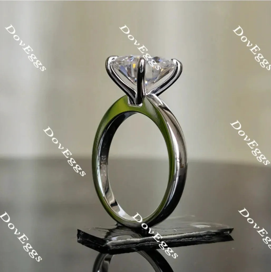 Doveggs cushion solitaire moissanite engagement ring( Engagement ring only)