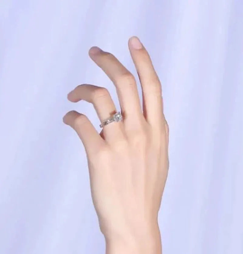 Doveggs hard engraved engagement ring only semi-mount only(Exclusively to DovEggs Stones)