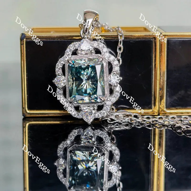 Halo lab diamond pendant necklace semi-mount only(Exclusively to DovEggs Stones)