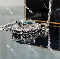 Halo lab diamond pendant necklace semi-mount only(Exclusively to DovEggs Stones)