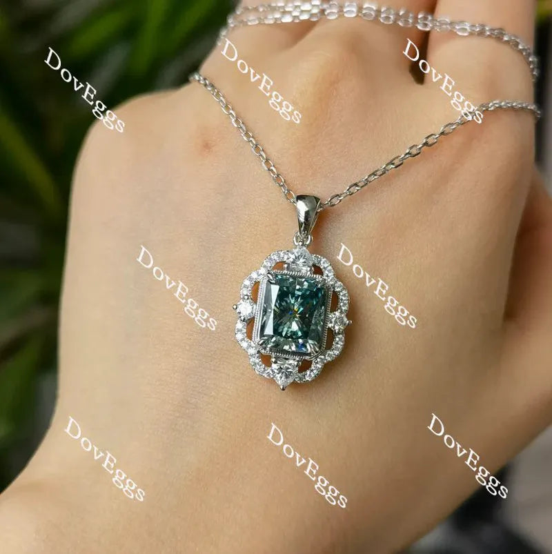 Halo lab diamond pendant necklace semi-mount only(Exclusively to DovEggs Stones)