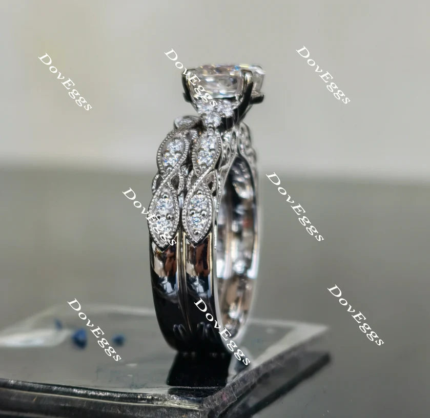 Doveggs pave engagement ring only semi-mount only(Exclusively to DovEggs Stones)