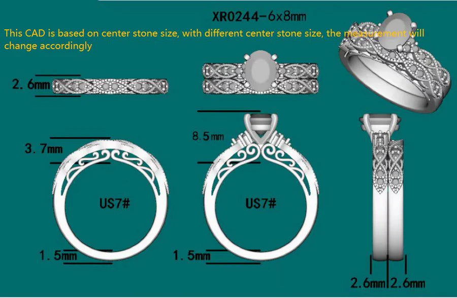 Doveggs pave engagement ring only semi-mount only(Exclusively to DovEggs Stones)