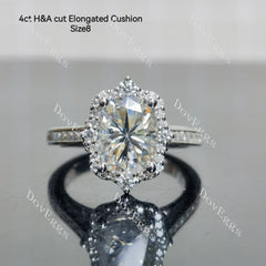(size 6.5-7-8-9.25)Doveggs sterling silver moissanite engagement ring