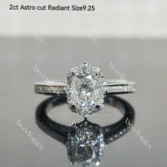 (size 6.5-7-8-9.25)Doveggs sterling silver moissanite engagement ring