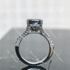 (size 5.25/7.25/9.5) Doveggs sterling silver moissanite engagement ring