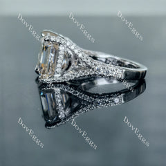The Brooklyn split shank Cushion ring
