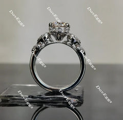 Doveggs art deco pave engagement ring only semi-mount only(Exclusively to DovEggs Stones)