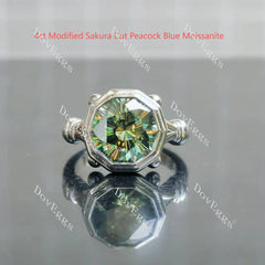 Doveggs bezel solitaire vintage engagement ring only semi-mount only(Exclusively to DovEggs Stones)