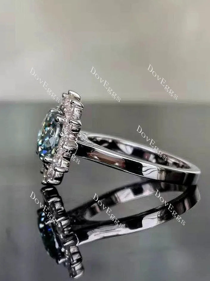 La Reina Halo engagement ring semi-mount only(Exclusively to DovEggs Stones)