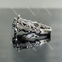 Blooming Angel floral lab diamond engagement ring only semi-mount only(Exclusively to DovEggs Stones)
