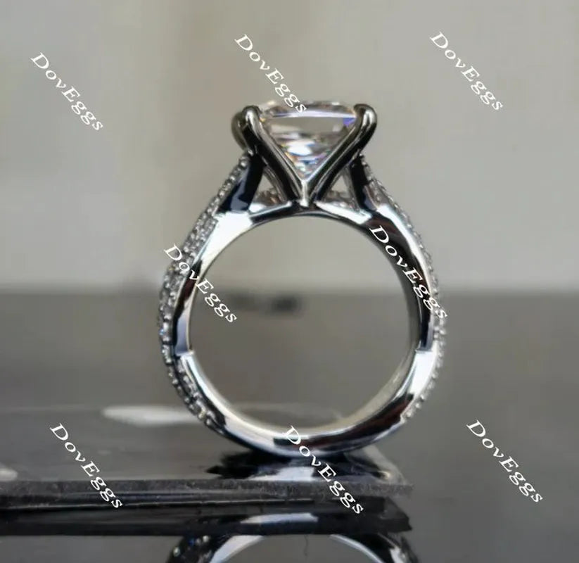 Doveggs curved band engagement ring only semi-mount only(Exclusively to DovEggs Stones)