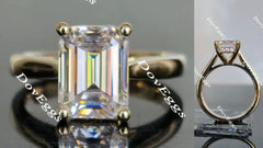 Doveggs solitaire moissanite engagement ring