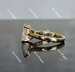 Doveggs solitaire moissanite engagement ring